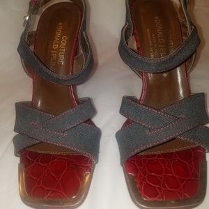 DONALD J PLINER Couture Denim Sandal